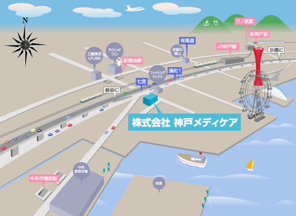 神戸メディケア　地図（マップ）
